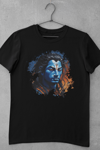 Adiyogi - Mahadev t shirt featuring unique acrylic artwork