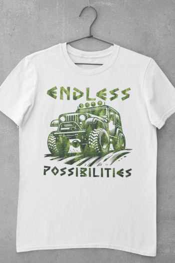 Endless Possibilities - car t shirt featuring an off roader