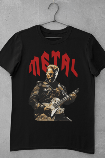 Metal - Metallica t shirt featuring acrylic art of James Hetfield