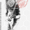 A Megadeth t shirt design featuring a unique charcoal sketch of Dave Mustaine playing his guitar