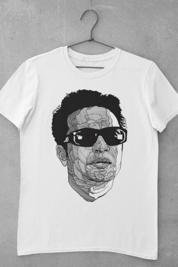 Nayok - Bengali t shirt with line art of Uttam Kumar