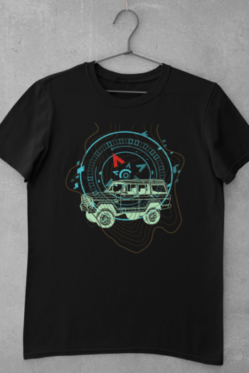 Tourer - car t shirt featuring unique line art